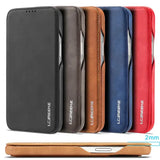 Leather Flip Wallet Phone Cover PU Storage Compartment
