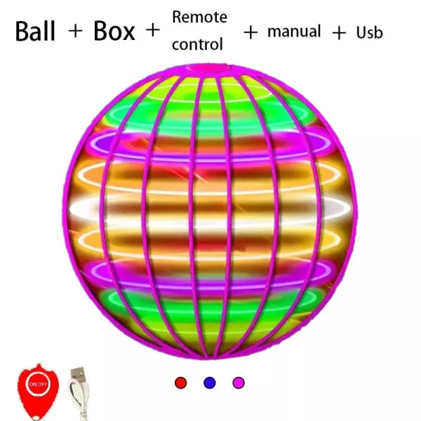 LED Flyorb Flying Spinner Ball – Boomerang Hover Drone Toy for Kids & Gifts - Himpall