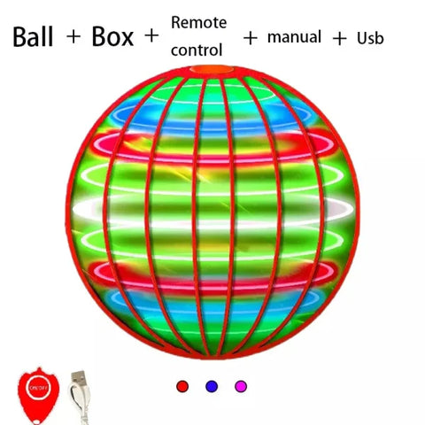 LED Flyorb Flying Spinner Ball – Boomerang Hover Drone Toy for Kids & Gifts - Himpall