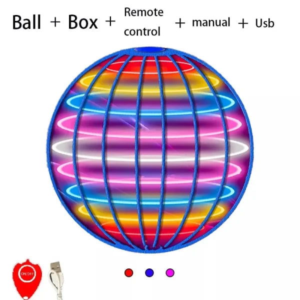 LED Flyorb Flying Spinner Ball – Boomerang Hover Drone Toy for Kids & Gifts - Himpall