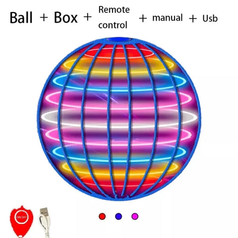 LED Flyorb Flying Spinner Ball – Boomerang Hover Drone Toy for Kids & Gifts - Himpall