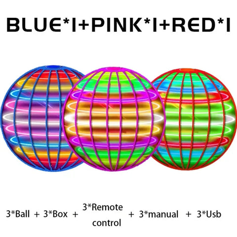 LED Flyorb Flying Spinner Ball – Boomerang Hover Drone Toy for Kids & Gifts - Himpall