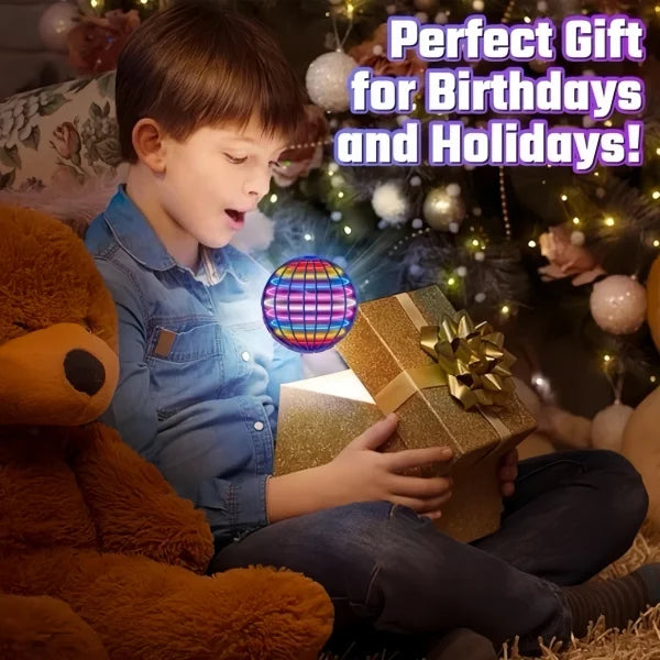 LED Flyorb Flying Spinner Ball – Boomerang Hover Drone Toy for Kids & Gifts - Himpall