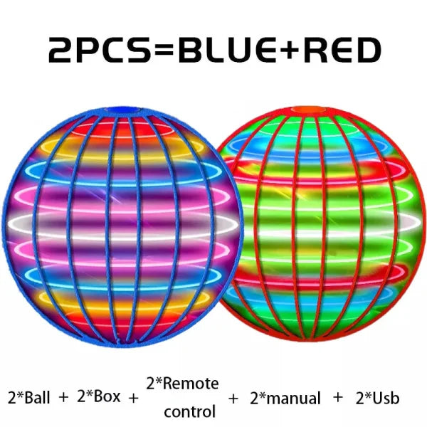 LED Flyorb Flying Spinner Ball – Boomerang Hover Drone Toy for Kids & Gifts - Himpall