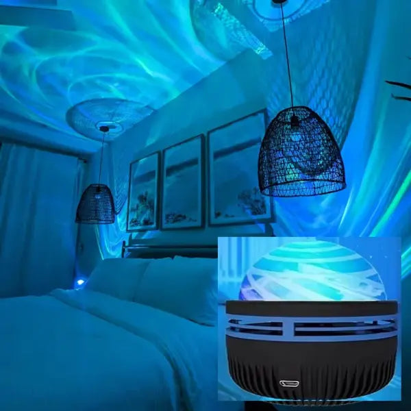 LED Galaxy Projector Light Plastic Star Projector for Bedroom Decoration