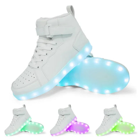 LED Glowing Sneakers for Kids – Luminous Light-Up Shoes for Boys & Girls (Size 25–40)