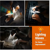 Half Finger Glove Polyester LED Fishing Light