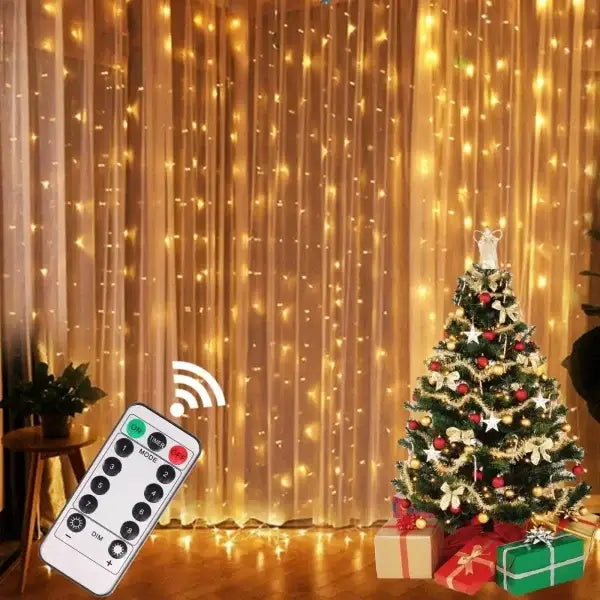 LED Light Ropes for Festive Holiday Cheer 3mx2m 200 LED Remote Control - Himpall