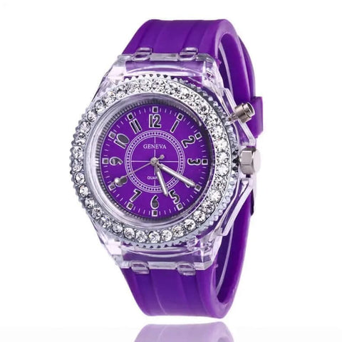 LED Luminous Watch - Violet