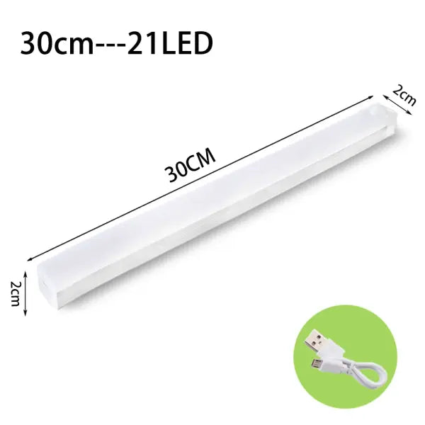 LED Motion Sensor Light Wireless LED Night Light Type C Rechargeable Light Cabinet Wardrobe Lamp Staircase Backlight