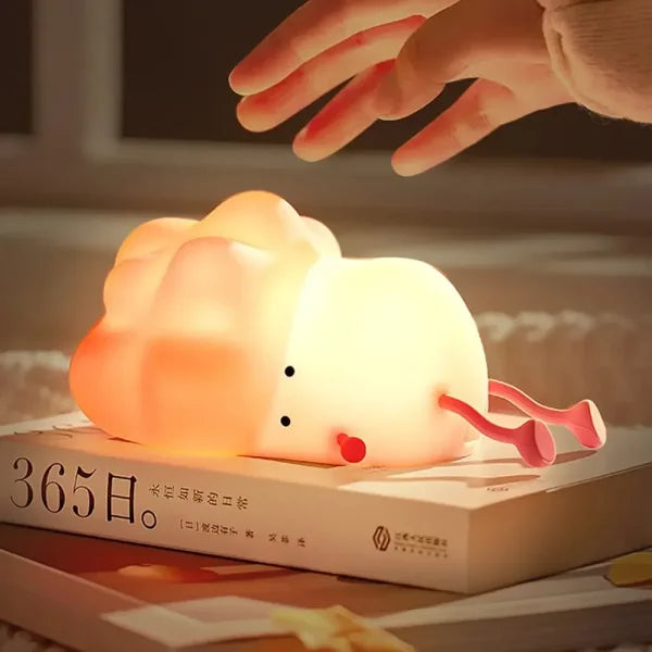 LED Night Light for Kids with 3-Level Dimming – Soft Squishy Nursery Lamp for Baby, Toddler & Breastfeeding - Himpall
