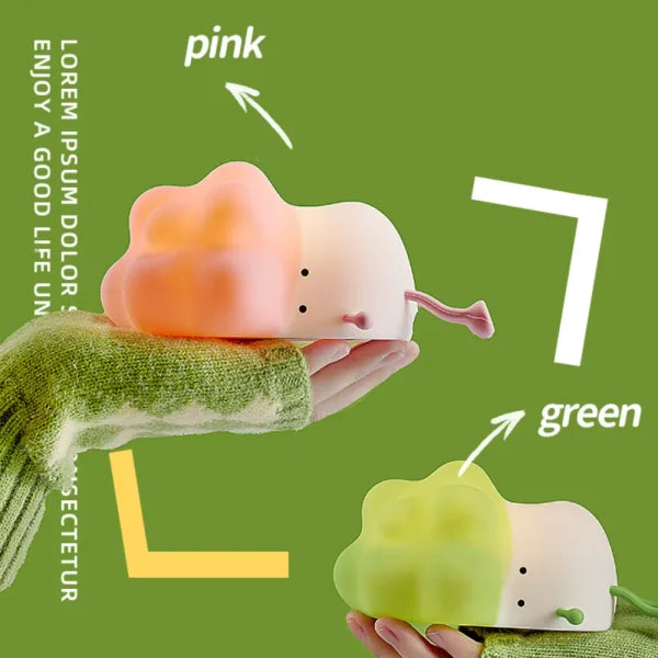 LED Night Light for Kids with 3-Level Dimming – Soft Squishy Nursery Lamp for Baby, Toddler & Breastfeeding - Himpall