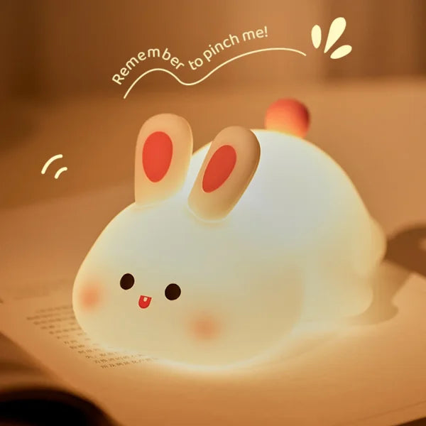 LED Night Light for Kids with 3-Level Dimming – Soft Squishy Nursery Lamp for Baby, Toddler & Breastfeeding - Himpall