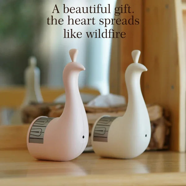 LED Peacock Projection Lamp with Remote Control for Ambient Lighting - Himpall