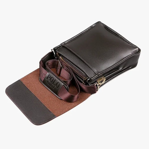 Leisure Business Single Shoulder Bag - Polo Vertical Trendy Men's Crossbody Bag - Himpall