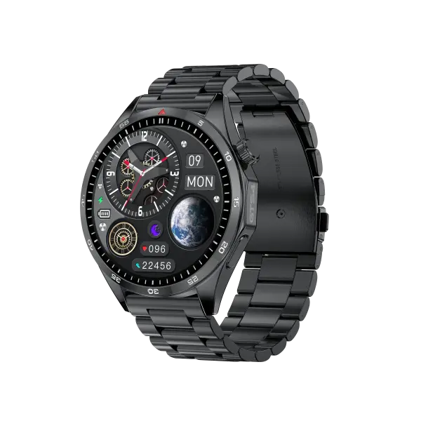Smart Watch Activity Tracker with 220-300mah Battery - LT09 Black Steel