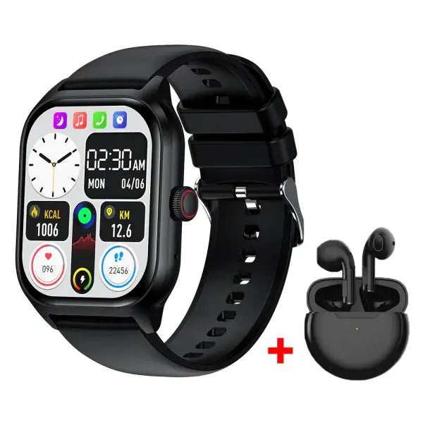 Smart Watch Activity Tracker with 220-300mah Battery - add pro6 black