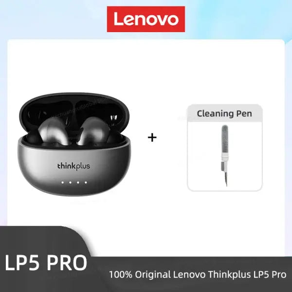 Lenovo LP5 Pro Wireless Earphones (ANC) – HiFi Sound - LP5Pro Gray CleanPen