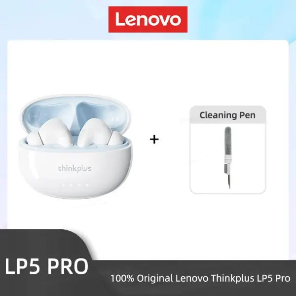 Lenovo LP5 Pro Wireless Earphones (ANC) – HiFi Sound - LP5Pro White CleanPe