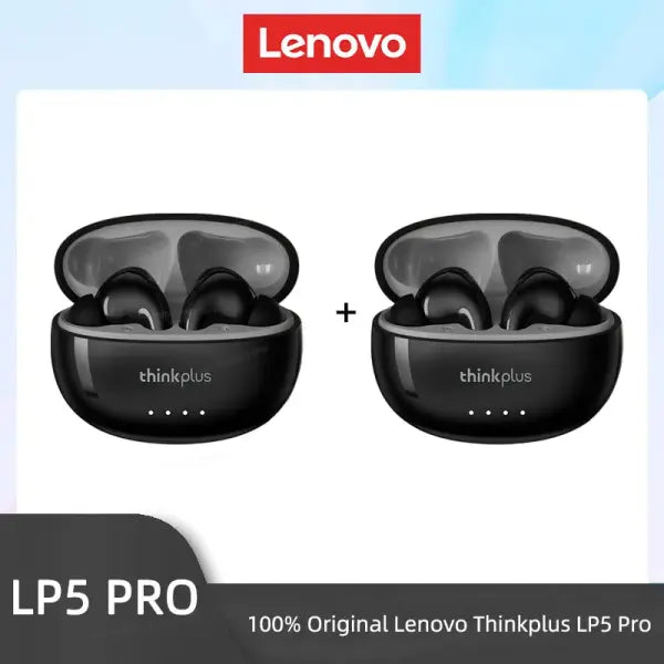 Lenovo LP5 Pro Wireless Earphones (ANC) – HiFi Sound - 2PCS Black