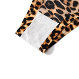Leopard Panties 3-Piece Seamless Ice Silk Set Sexy Printed Style