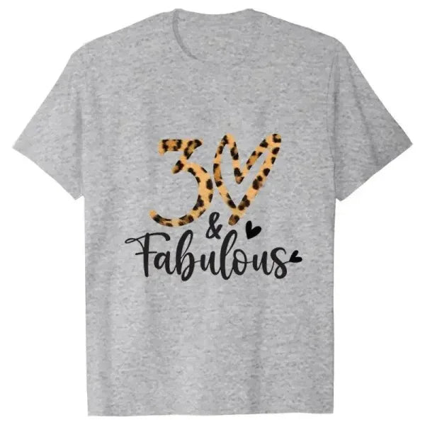 Leopard T-Shirt – Graphic Print Women’s 30th Birthday Party Tee - CS-240420-3-28-19 / S