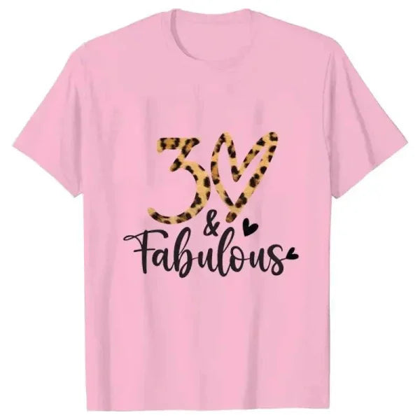 Leopard T-Shirt – Graphic Print Women’s 30th Birthday Party Tee - CS-240420-3-28-13 / 6XL