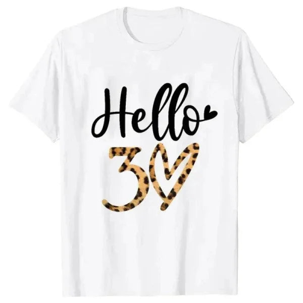 Leopard T-Shirt – Graphic Print Women’s 30th Birthday Party Tee