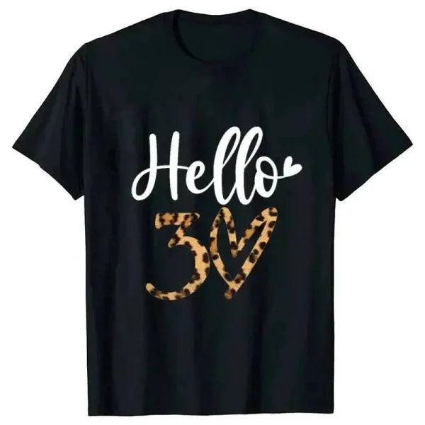 Leopard T-Shirt – Graphic Print Women’s 30th Birthday Party Tee - CS-240420-3-28-2 / M