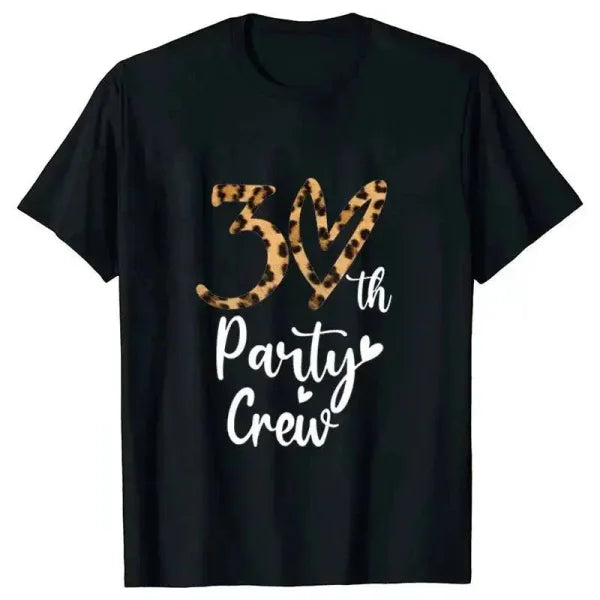 Leopard T-Shirt – Graphic Print Women’s 30th Birthday Party Tee - CS-240420-3-28-5 / S