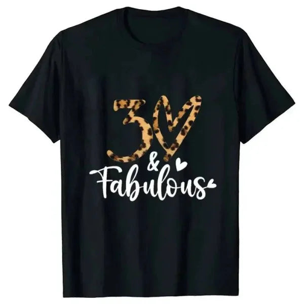 Leopard T-Shirt – Graphic Print Women’s 30th Birthday Party Tee