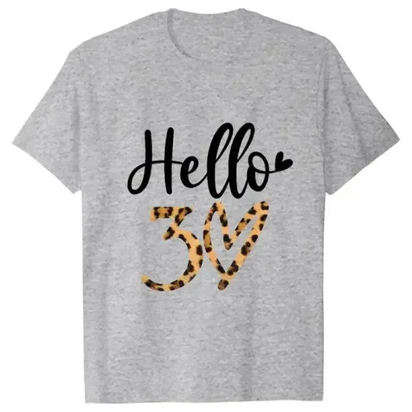 Leopard T-Shirt – Graphic Print Women’s 30th Birthday Party Tee - CS-240420-3-28-20 / M