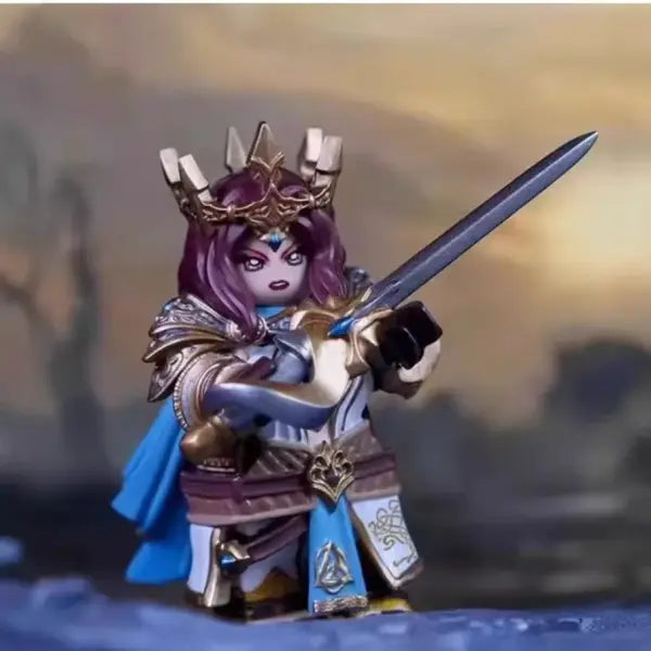 Lich King Medieval Round Table Knights building block Anime Sir Kay/Gaheris bricks Action Figure Collection Model Doll