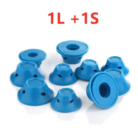 Light Blue Soft Rubber Hair Rollers for Effortless Curls - Himpall