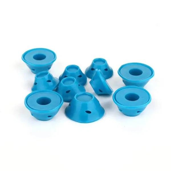 Light Blue Soft Rubber Hair Rollers for Effortless Curls - Himpall