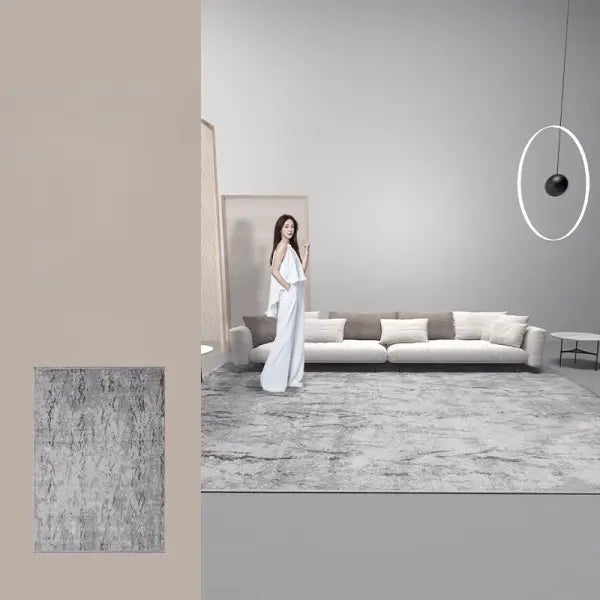 Plush Carpet Large Polyester Mat Washable Soft Living Room Rug - jds-250721002655 / 180x200cm(70x78in)
