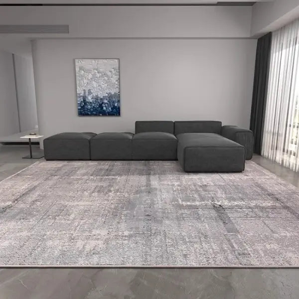 Plush Carpet Large Polyester Mat Washable Soft Living Room Rug