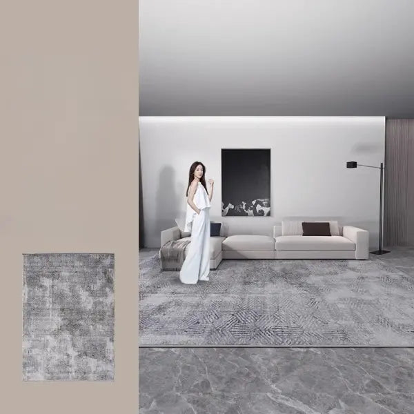Plush Carpet Large Polyester Mat Washable Soft Living Room Rug - jds-250721002656 / 180x200cm(70x78in)