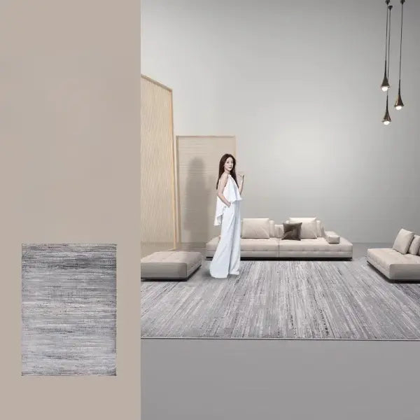Plush Carpet Large Polyester Mat Washable Soft Living Room Rug - jds-250721002662 / 180x200cm(70x78in)
