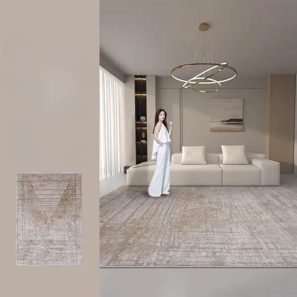 Plush Carpet Large Polyester Mat Washable Soft Living Room Rug - jds-250721002663 / 180x200cm(70x78in)