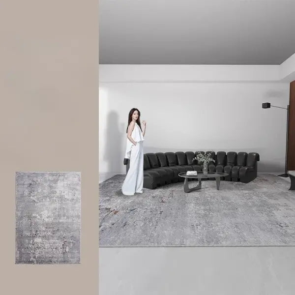 Plush Carpet Large Polyester Mat Washable Soft Living Room Rug - jds-250721002661 / 180x200cm(70x78in)