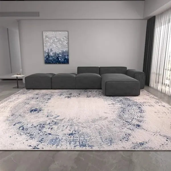 Plush Carpet Large Polyester Mat Washable Soft Living Room Rug