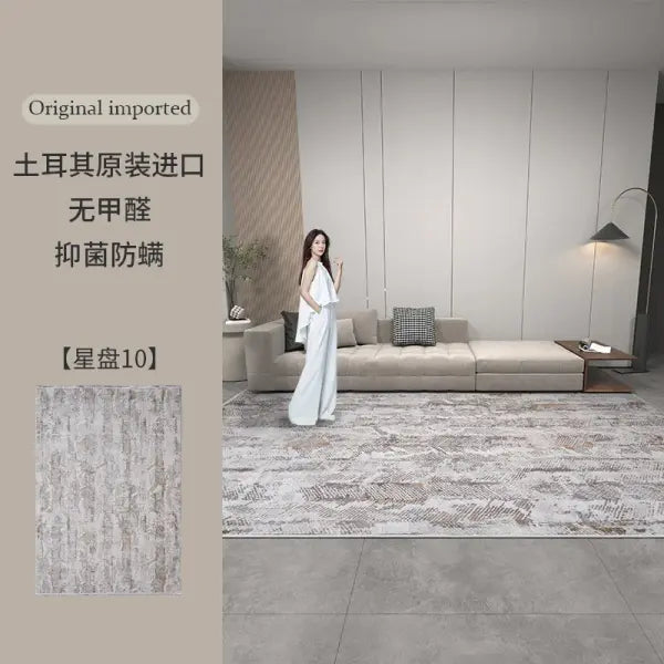 Plush Carpet Large Polyester Mat Washable Soft Living Room Rug - jds-250721002659 / 180x200cm(70x78in)