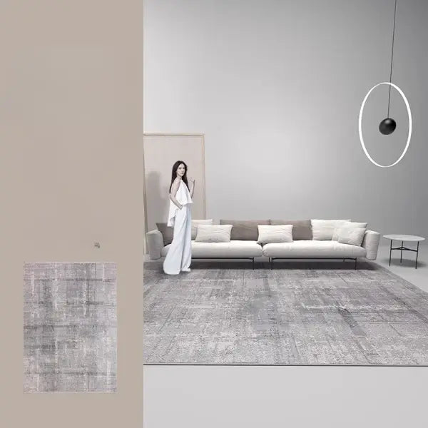 Plush Carpet Large Polyester Mat Washable Soft Living Room Rug - jds-250721002652 / 180x200cm(70x78in)
