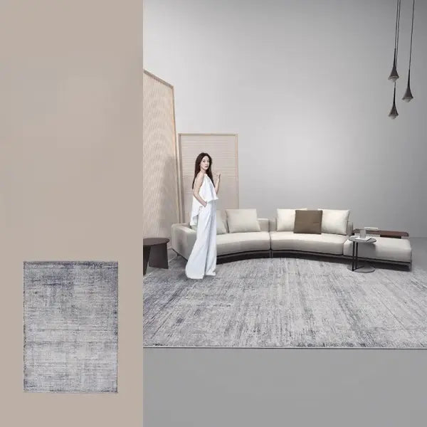 Plush Carpet Large Polyester Mat Washable Soft Living Room Rug - jds-250721002657 / 180x200cm(70x78in)