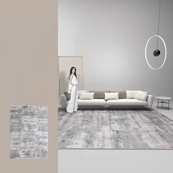 Plush Carpet Large Polyester Mat Washable Soft Living Room Rug - jds-250721002653 / 180x200cm(70x78in)