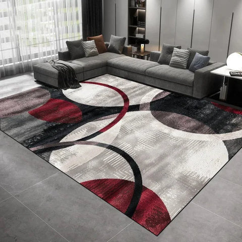 Light Luxury Geometry Carpet - Modern Soft Rug for Living Room & Bedroom