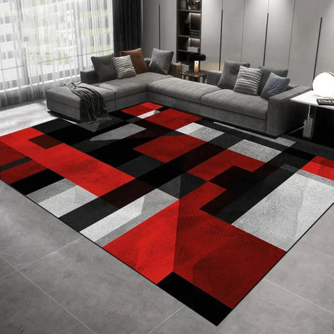 Light Luxury Geometry Carpet - Modern Soft Rug for Living Room & Bedroom - JH039-flannel 8 / 200x400cm 78.7x157in