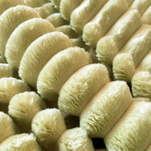 Light Luxury Solid Color Multifunctional Rabbit Velvet Blanket Winter Thick Warm Flannel Used for Bedroom Living Room