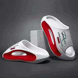 Lightweight EVA Childrens Slippers with White Cartoon Design